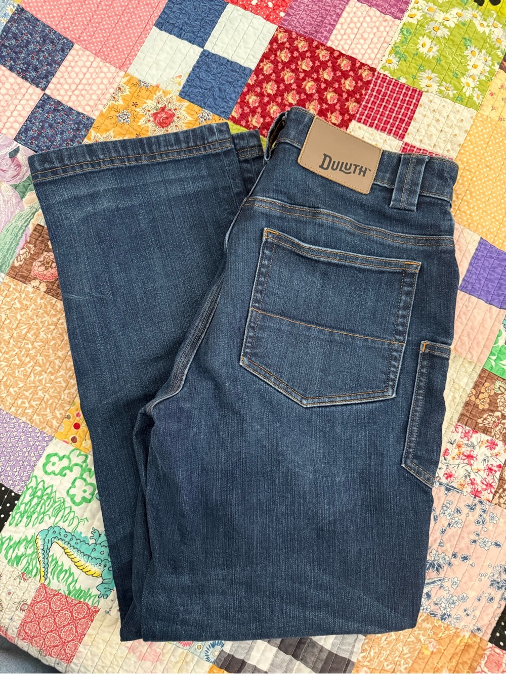 Duluth Trading Co Men's Indigo Blue Relaxed Work Jeans